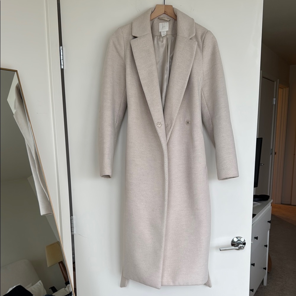 H&M Elegant Cream Women's Coat